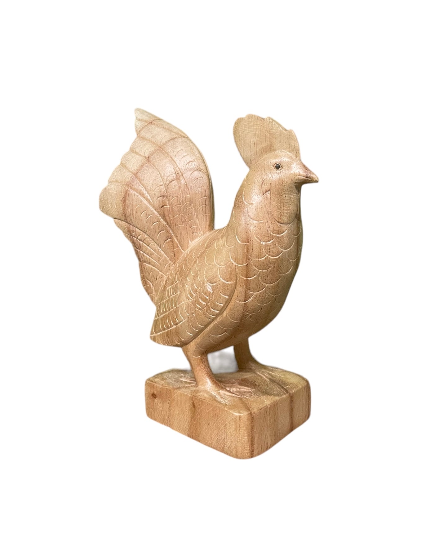 Haan 18cm houtsnijwerk