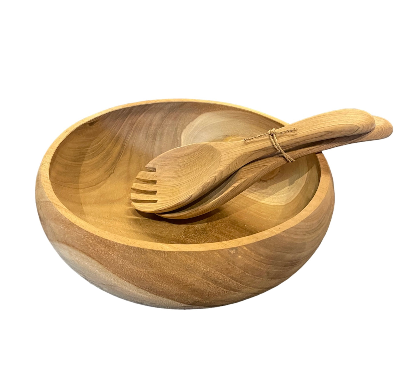 Salade lepel set teak