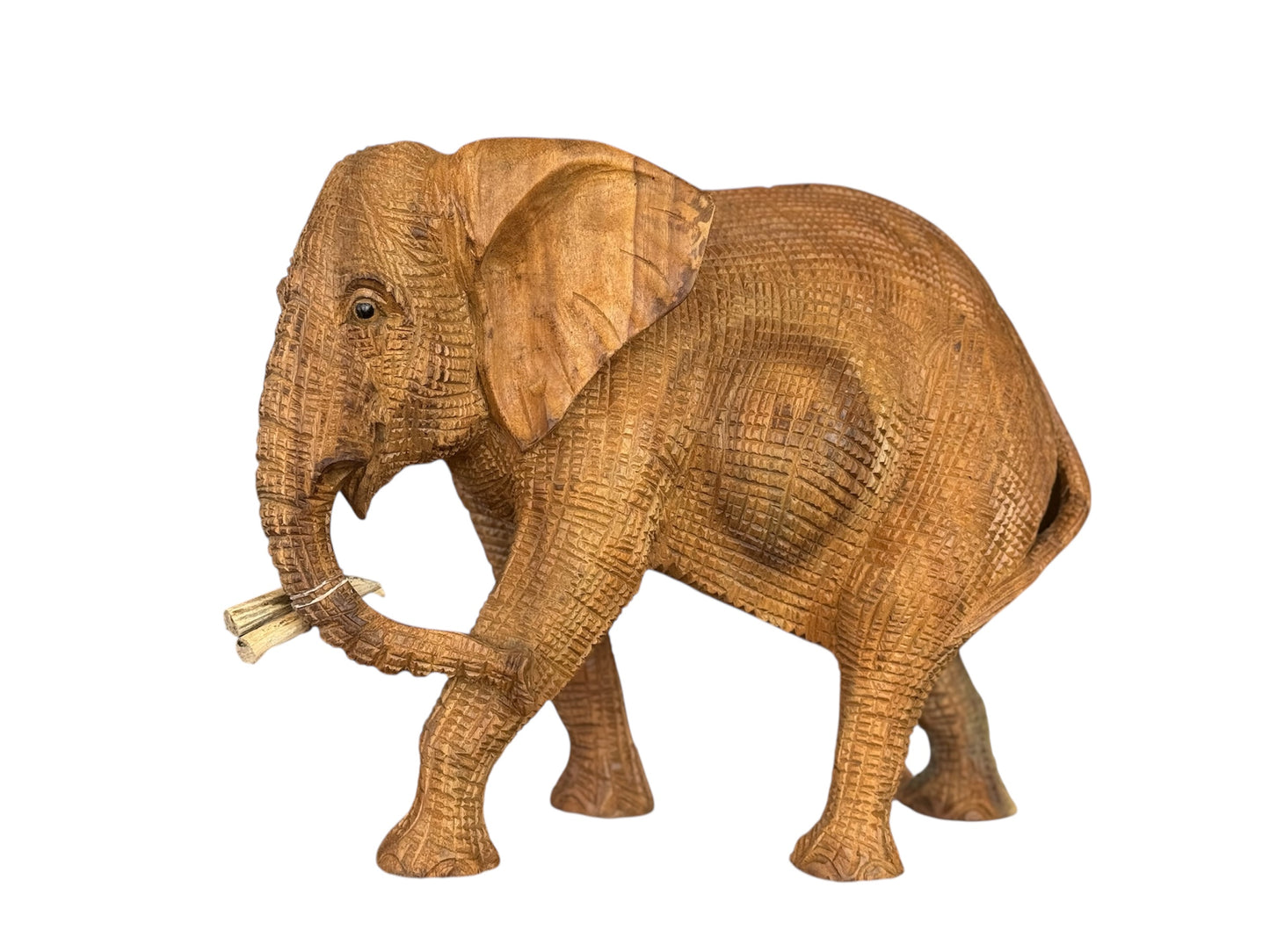 Lopende Olifant – Suarhout Carving Motief – 40 cm