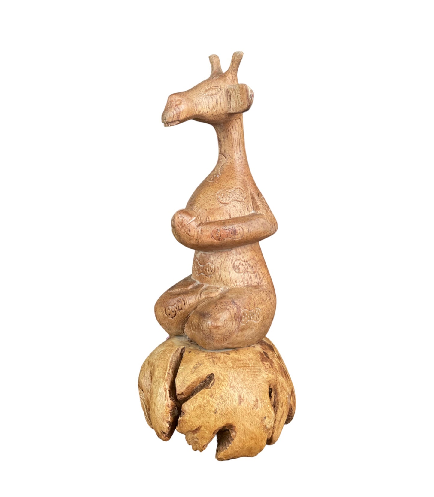 Giraffe on parasite wood