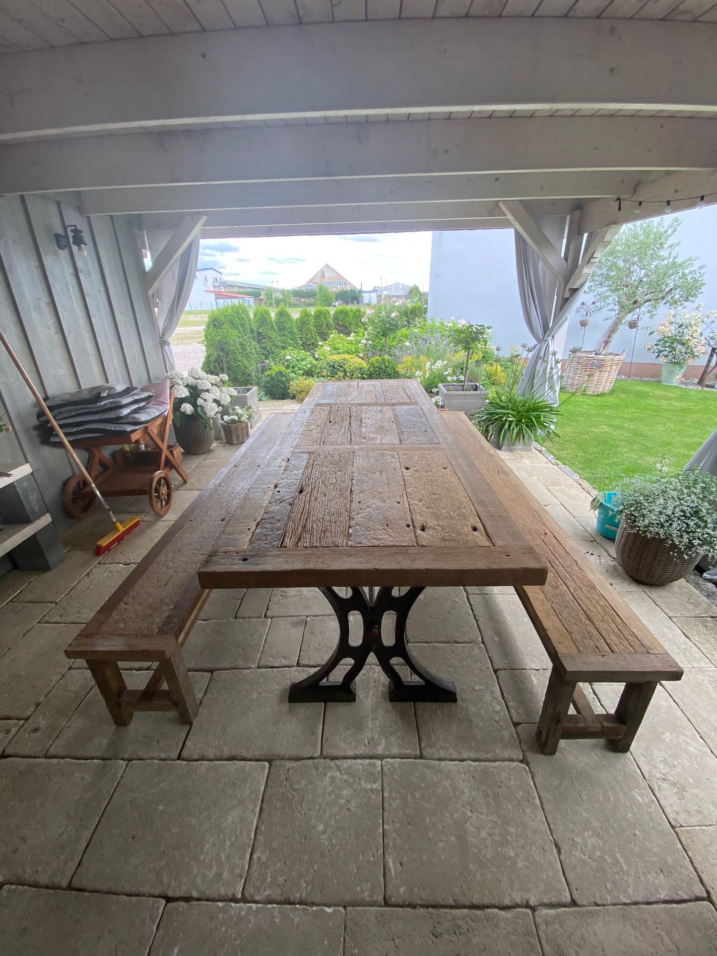 Tafelbank recycled teak