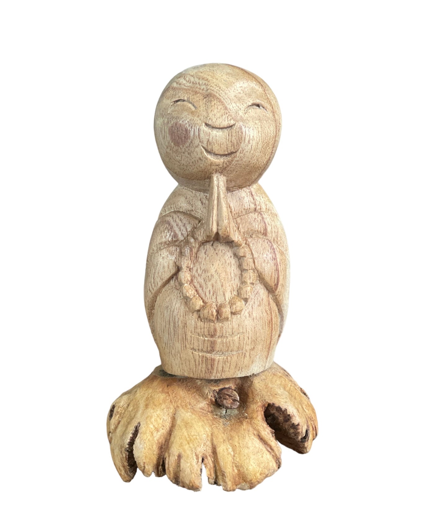 Boeddha praying parasite wood