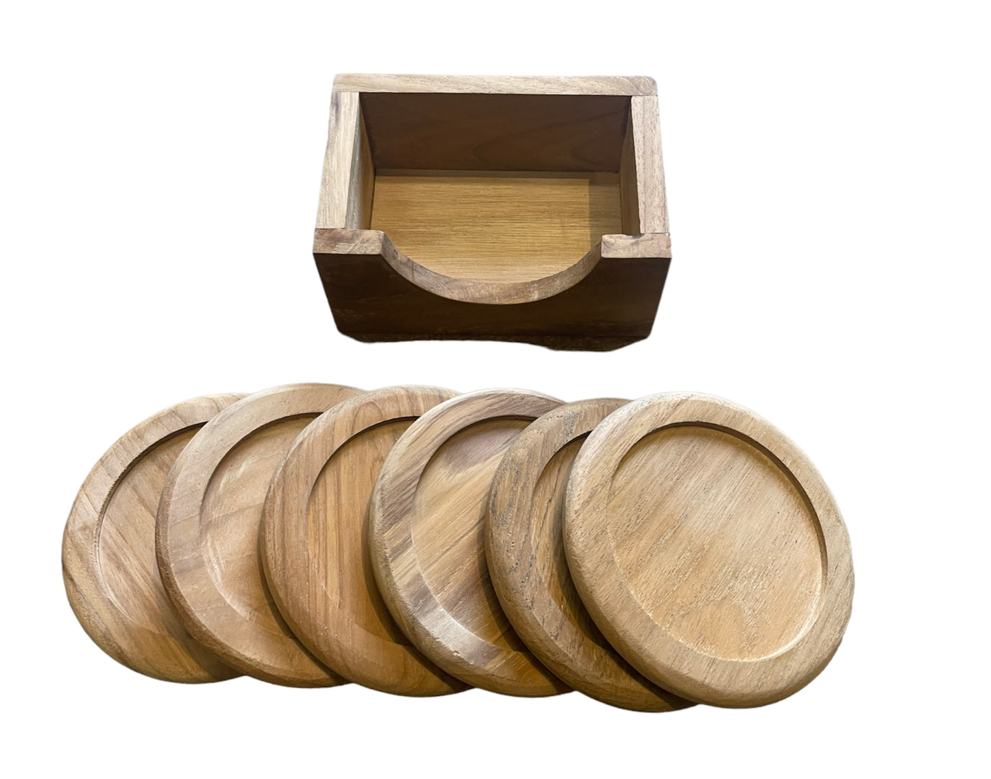 Onderzetters set teak