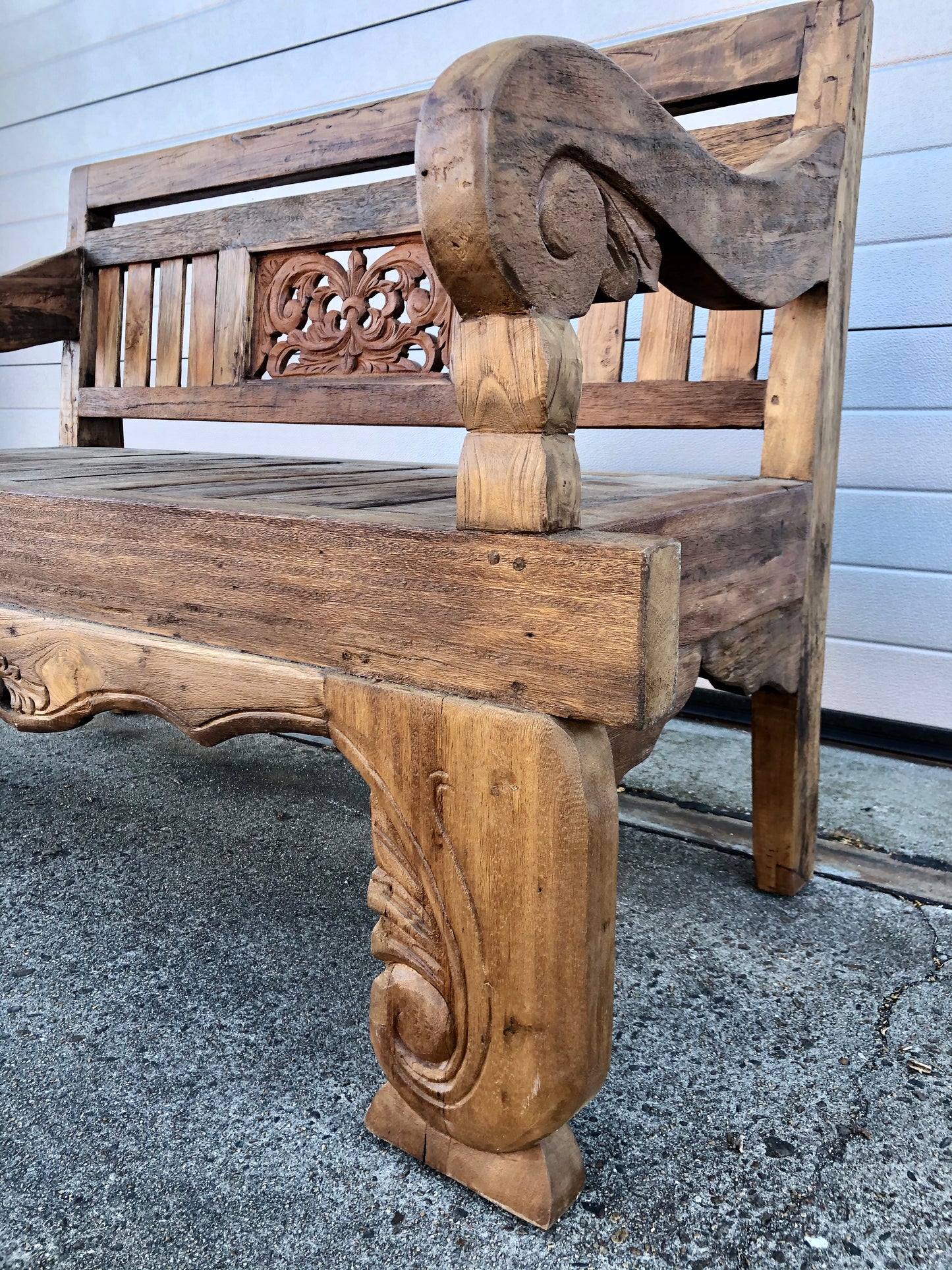 Bank teak carving 120-150cm