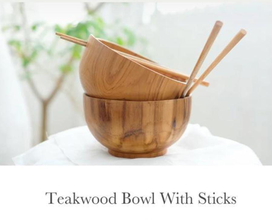 Poke bowl teak dia 15cm