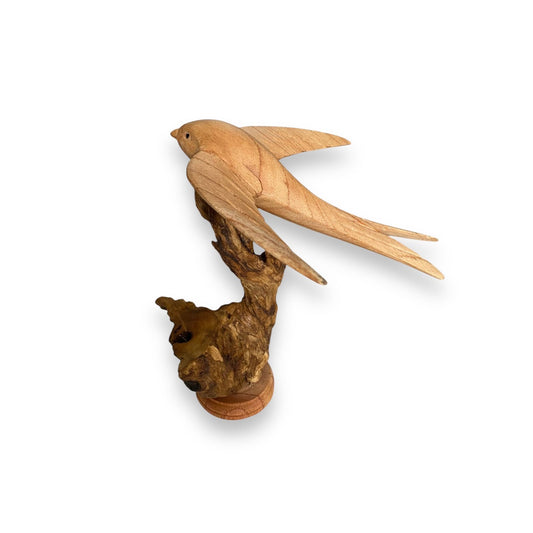 Zwaluw op rootwood - 20 cm