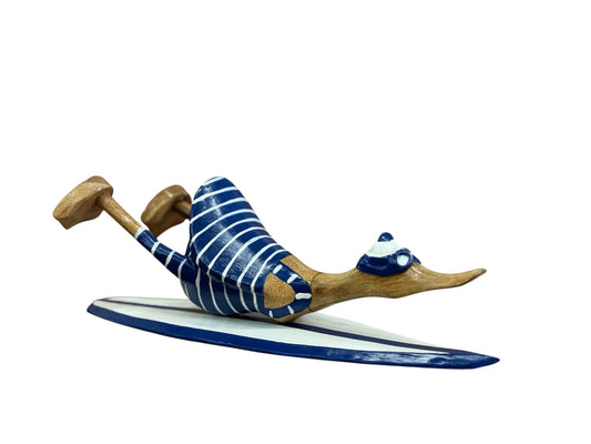 Eend liggend op surfplank 40 cm