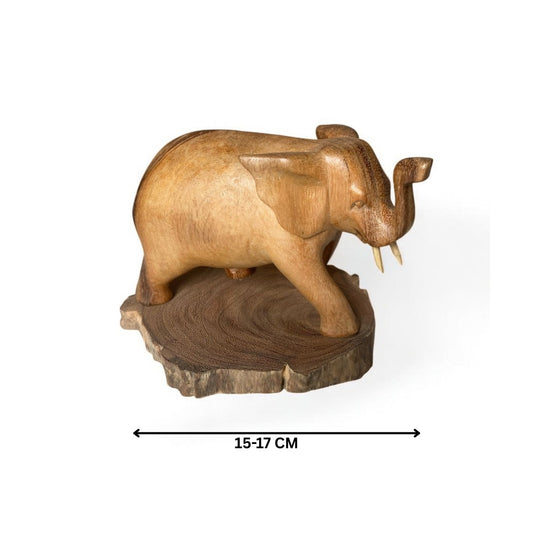 Olifant op plateau – 16 cm