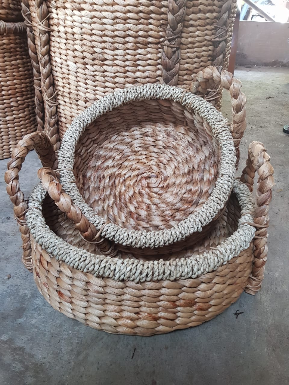 Hyacint bowl basket L