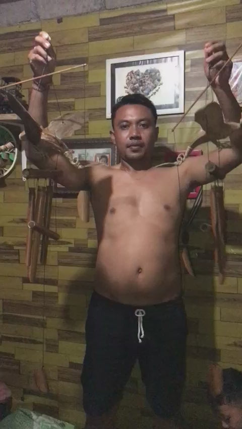 Bamboe windgong draak