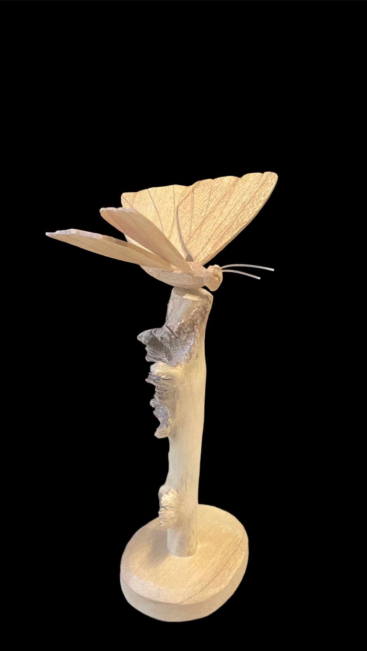 Vlinder "kupu kupu"op statief 20cm